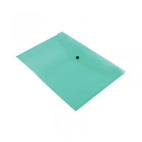 Q-Connect Polypropylene Document Folder A4 Green (Pack of 12) KF03597 KF03597