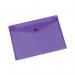 Q-Connect Polypropylene Document Folder A4 Purple (Pack of 12) KF03598 KF03598