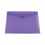 Q-Connect Polypropylene Document Folder A4 Purple (Pack of 12) KF03598 KF03598