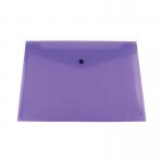 Q-Connect Polypropylene Document Folder A4 Purple (Pack of 12) KF03598 KF03598