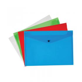 Q-Connect Polypropylene Document Folder A4 Assorted (12 Pack) KF03599 KF03599