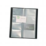 Q-Connect Polypropylene Name Business Card Holder 160 Card Black KF03664 KF03664