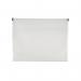 Q-Connect Document Zip Wallet A4 Transparent (Pack of 10) KF03668 KF03668