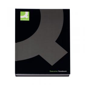 Q-Connect Hardback Casebound Notebook A4 Black (Pack of 3) KF03725 KF03725