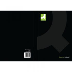 Q-Connect Hardback Casebound Notebook A5 Black (Pack of 3) KF03726 KF03726