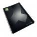 Q-Connect Polypropylene Wirebound Book A4 Black (3 Pack) KF03729 KF03729