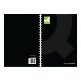 Q-Connect Polypropylene Wirebound Book A5 Black (Pack of 3) KF03730 KF03730