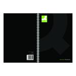 Q-Connect Polypropylene Wirebound Book A5 Black (Pack of 3) KF03730 KF03730