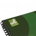 Q-Connect Recycled Wirebound Notebook A5 Green (Pack of 3) KF03732 KF03732