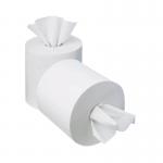 2Work Mini Centrefeed Roll 1-Ply 120m White (Pack of 12) KF03784 KF03784