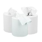 2Work 2-Ply Centrefeed Roll 150m White (Pack of 6) KF03804 KF03804