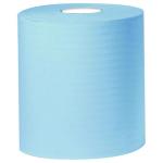 2Work 2-Ply Centrefeed Roll 150m Blue (Pack of 6) KF03805 KF03805