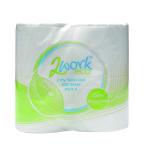 2Work Recycled 2-Ply Toilet Roll 320 Sheets (Pack of 36) KF03808 KF03808