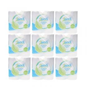 2Work Recycled Toilet Roll 2-Ply 200 Sheets (Pack of 36) KF03809 KF03809