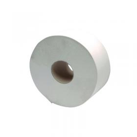 2Work Jumbo Toilet Roll 2-Ply 60mm Core (Pack of 6) JKF03810 KF03810