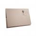 Q-Connect Long Flap Document Wallet Foolscap Buff (Pack of 50) KF03930 KF03930