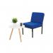 Jemini Reception Chair 520x670x800mm Blue KF04011 KF04011