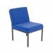 This photo features two elegant VOW Reception Chairs in a bold blue color. The Jemini Reception Chairs measure 520x670x800mm, making them perfect for any reception area. The sleek design and comfortable seats make them a welcome addition to any office space.