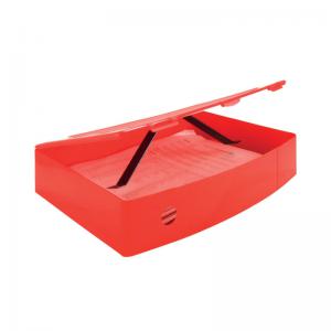 Q-Connect Box File Foolscap Polypropylene Red Cp0KF04104 KF04104