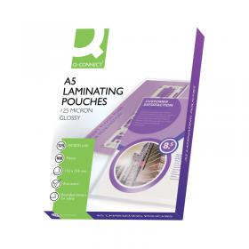 Q-Connect A5 Laminating Pouch 250 Micron (Pack of 100) KF04108 KF04108