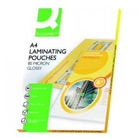 Q-Connect A4 Laminating Pouch 160 Micron (Pack of 100) KF04114 KF04114