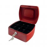 Q-Connect Cash Box 8 Inch Red KF04249 KF04249