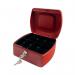 Q-Connect Cash Box 8 Inch Red KF04249 KF04249