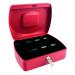 Q-Connect Red 10 Inch Cash Box KF04251