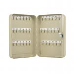 Q-Connect Key Cabinet 36 Key Fobs 180x250x60mm Pearl Grey KF04272 KF04272