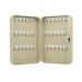 Q-Connect Key Cabinet 36 Key Fobs 180x250x60mm Pearl Grey KF04272 KF04272