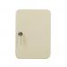 Q-Connect Key Cabinet 36 Key Fobs 180x250x60mm Pearl Grey KF04272 KF04272