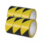 Q-Connect Yellow Black Hazard Tape (Pack of 6) KF04383 KF04383