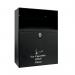 This image features a sleek black Q-Connect Ash Bin with a 7 litre capacity. The modern design and compact size make it perfect for any office or commercial setting. The durable material ensures it will withstand frequent use.