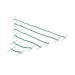 The image shows a pack of 100 Q-Connect metal treasury tags. These tags are 152mm in length and are durable for securing important documents or papers. They have a sleek design and are made of high-quality materials. Perfect for organizing and keeping important documents in place.