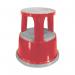 Q-Connect Red Metal Step Stool KF04843 KF04843