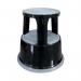 Q-Connect Black Metal Step Stool KF04845 KF04845