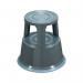 Q-Connect Metal Step Stool Dark Grey KF04846 KF04846