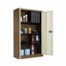 Jemini 2 Door Storage Cupboard Metal 420x960x1810mm CoffeeCream KF08082 KF08082