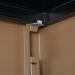 Jemini 2 Door Storage Cupboard Metal 420x960x1810mm CoffeeCream KF08082 KF08082
