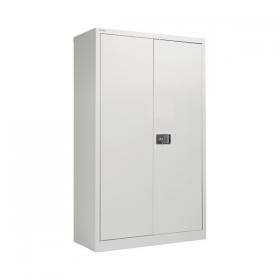 Jemini 2 Door Storage Cupboard Metal 420x960x1810mm Grey KF08087 KF08087