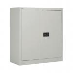 The VOW Steel Cupboards Jemini 2 Door Stationery Cupboard has a sleek and modern design, with a spacious interior to hold all your office supplies. Its grey color adds a professional touch to any workspace. The dimensions of 420x960x1005mm make it perfect for compact areas.