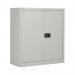 The VOW Steel Cupboards Jemini 2 Door Stationery Cupboard has a sleek and modern design, with a spacious interior to hold all your office supplies. Its grey color adds a professional touch to any workspace. The dimensions of 420x960x1005mm make it perfect for compact areas.