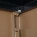 Jemini 2 Door Storage Cupboard Metal 950x420x1960mm Coffee/Cream KF08502 KF08502
