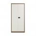 Jemini 2 Door Storage Cupboard Metal 950x420x1960mm CoffeeCream KF08502 KF08502
