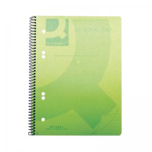 Q-Connect Spiral Bound Polypropylene Notebook 160 Pages A5 Green 5