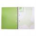 Q-Connect Spiral Bound Polypropylene Notebook 160 Pages A5 Green (5 Pack) KF10033 KF10033