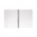 Q-Connect Spiral Bound Polypropylene Notebook 160 Pages A5 Blue (5 Pack) KF10034 KF10034