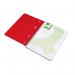 Q-Connect Spiral Bound Polypropylene Notebook 160 Pages A5 Red (5 Pack) KF10035 KF10035