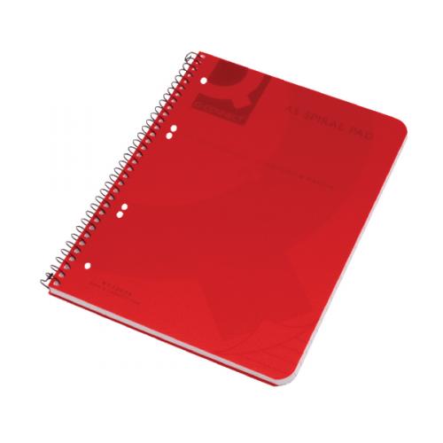 Q-Connect Spiral Bound Polypropylene Notebook 160 Pages KF10035