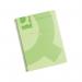 Q-Connect Spiral Bound Polypropylene Notebook 160 Pages A4 Green (5 Pack) KF10036 KF10036